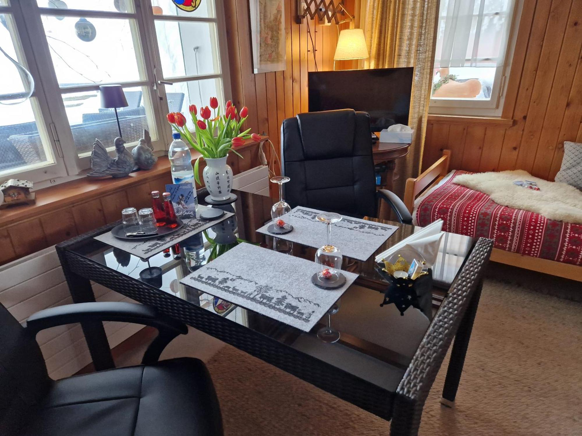 Chalet Gotthelf Gartenstudio, Ferien Mit Hund Adelboden Exterior photo