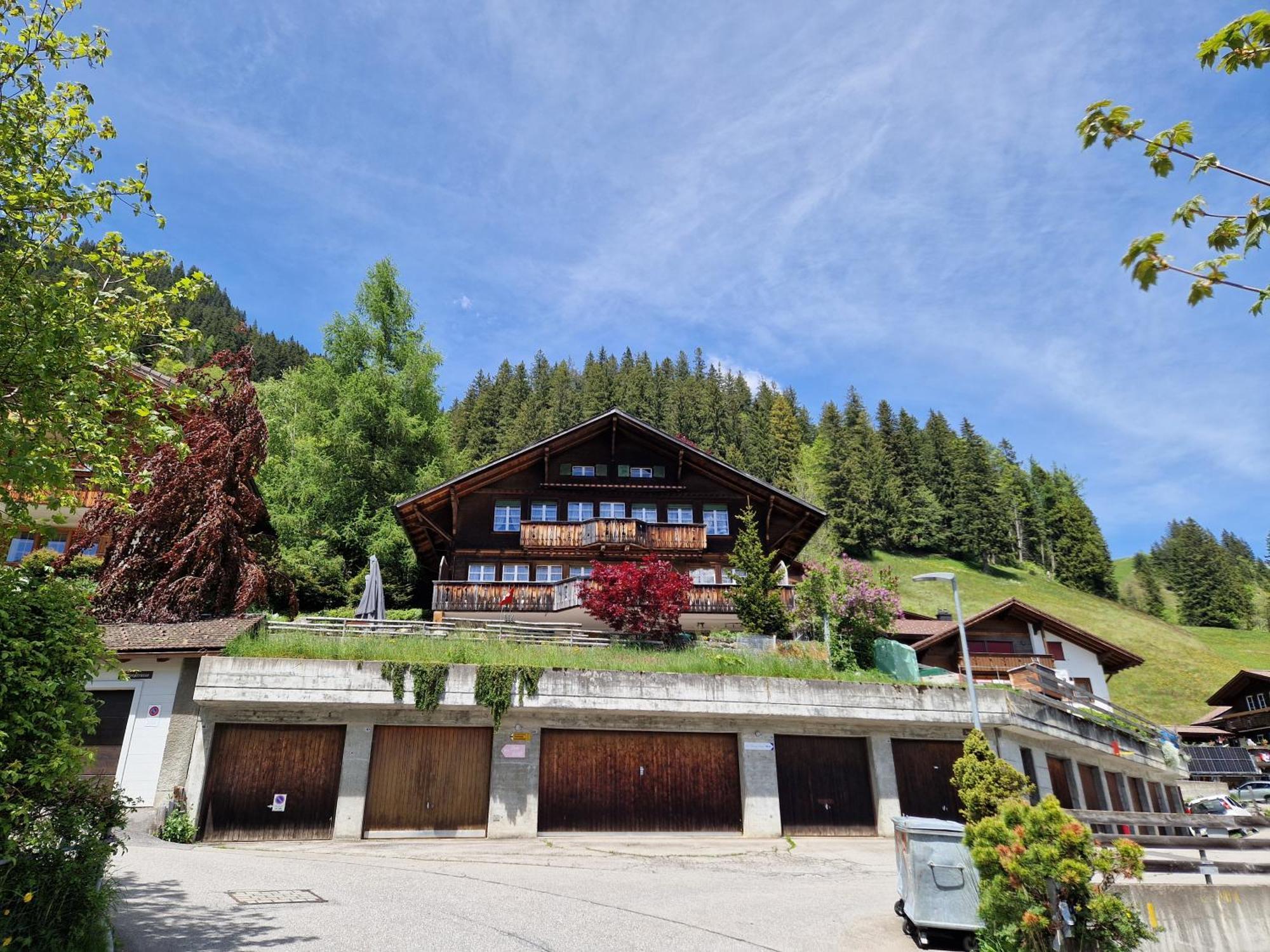 Chalet Gotthelf Gartenstudio, Ferien Mit Hund Adelboden Exterior photo